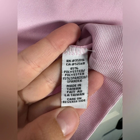 Straight Down Clothing Co Pink Golf Vest Quarter Zip Size Small - Picture 4 of 6